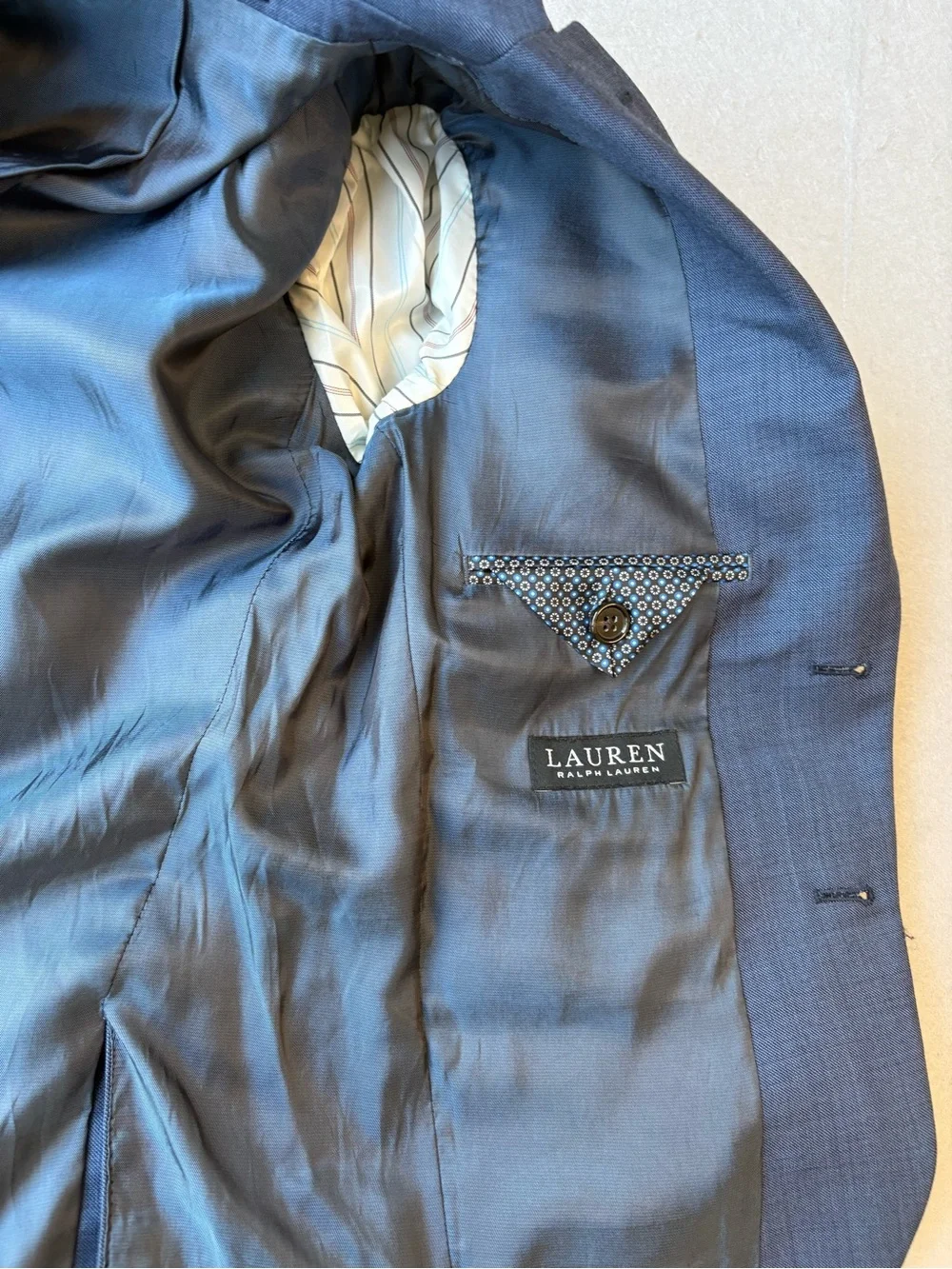 Ralph Lauren Slate Blue Two-Piece Suit Sz 5/6